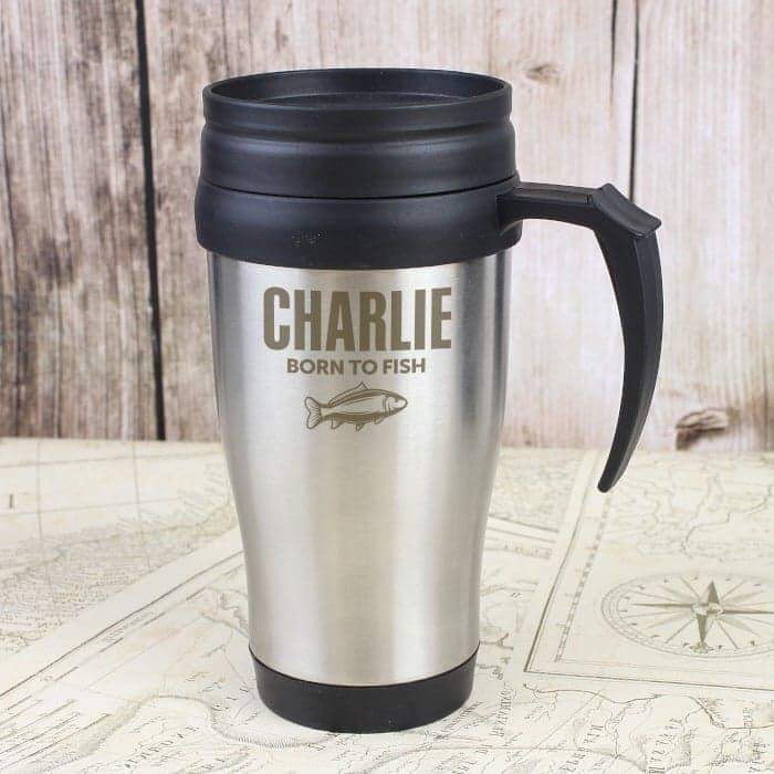 Personalised Fishing Travel Mug - Myhappymoments.co.uk