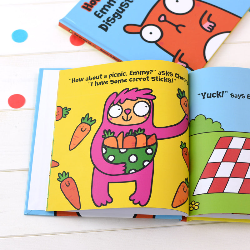 Personalised Flossy and Jim Most Disgusting Picnic Children’s Book - Myhappymoments.co.uk