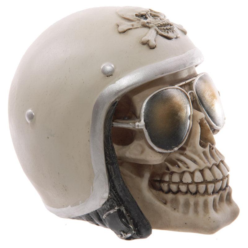Gruesome Skull with Helmet and Sun Glasses Ornament 