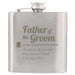 Personalised Father of the Groom Hip Flask - Myhappymoments.co.uk