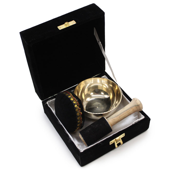 Brass Singing Bowl Gift Set - 9cm