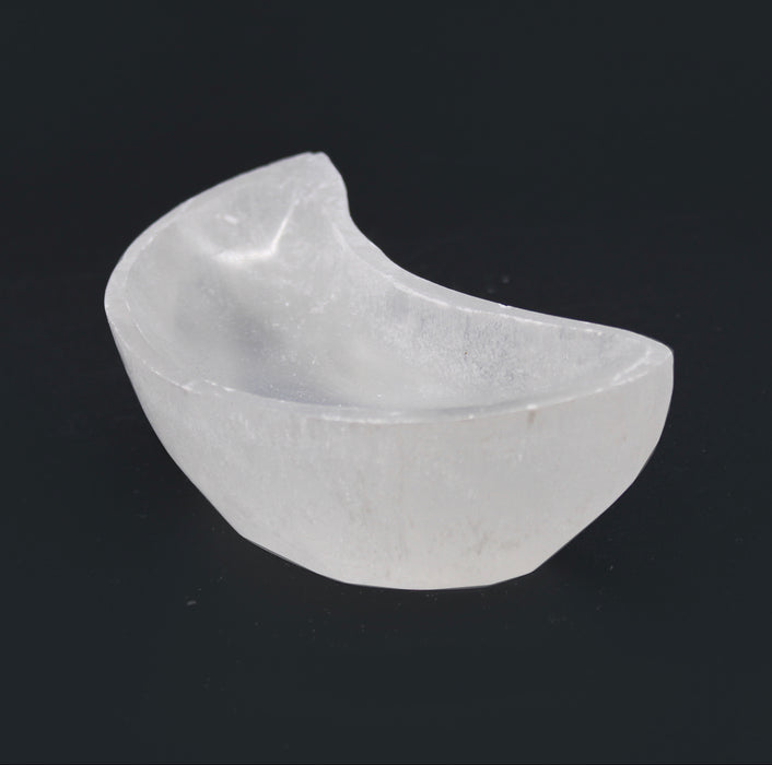 Selenite Moon Bowl - Multiple sizes