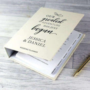 Personalised Our Greatest Adventure Wedding Planner - Myhappymoments.co.uk