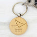 Personalised Capricorn Zodiac Star Sign Wooden Keyring (December 22nd - 19th January) - Myhappymoments.co.uk