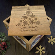 Personalised Christmas Eve Memory Photo Keepsake Box Tree Design - Myhappymoments.co.uk