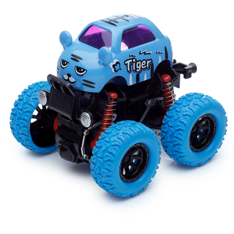 Cute Animal 4x4 Stunt Friction Pull Back/Push Forward Action Toy