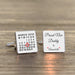 Personalised Proud New Daddy Cufflinks