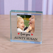 Personalised Love you Photo Glass Block