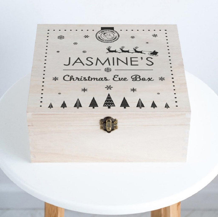 Personalised Santa And Sleigh Christmas Eve Box