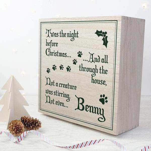 Personalised Pets T'was The Night Before Christmas Eve Box - Myhappymoments.co.uk