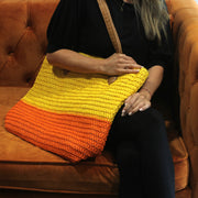 Back to the Bazaar Beach Bag - Yellow & Orange