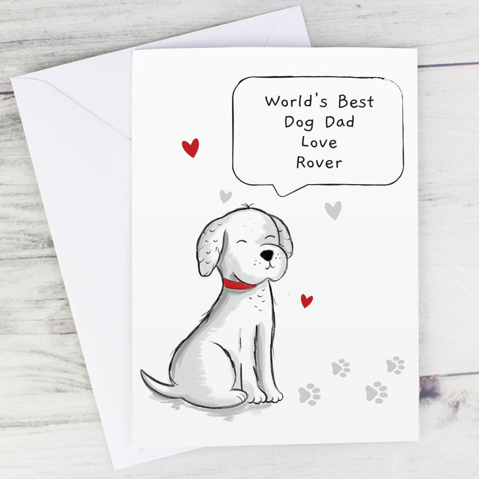 Personalised Dog Speech Bubble Card
