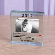 Anniversary or Birthday Year Songs Photo Gift Plaque - Spotify 