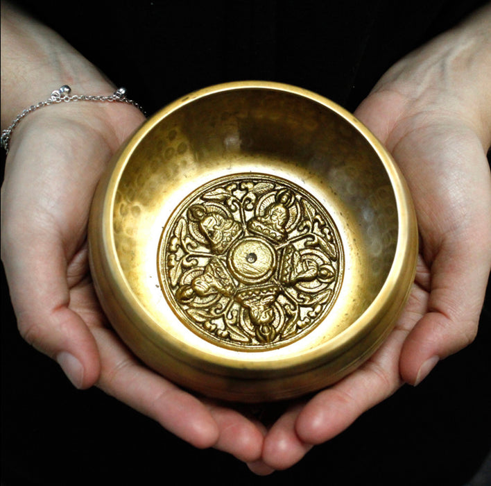 Five Buddha Singing Bowl Set 10cm (min 400gm)