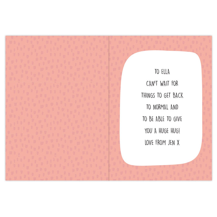 Personalised Biggest Hug Card