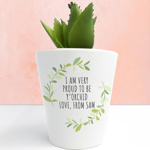 Personalised Mini Plant Pot - Myhappymoments.co.uk