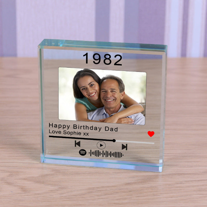 Anniversary or Birthday Year Songs Photo Gift Plaque - Spotify 