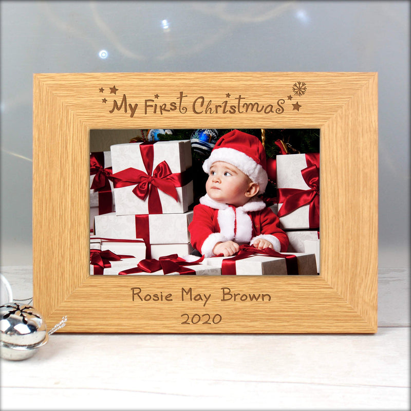 Personalised My First Christmas Photo Frame