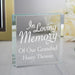 Personalised In Loving Memory Large Crystal Token - Myhappymoments.co.uk