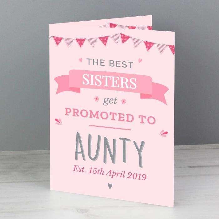 Personalised Pink Promoted to Card - Myhappymoments.co.uk