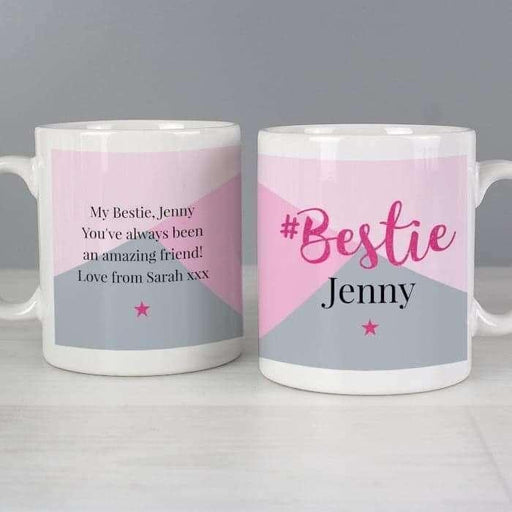 Personalised #Bestie Mug - Myhappymoments.co.uk