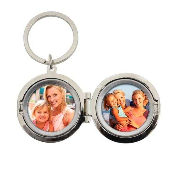 Personalised Love You To The Moon and Back Photo Locket Keyring - Myhappymoments.co.uk