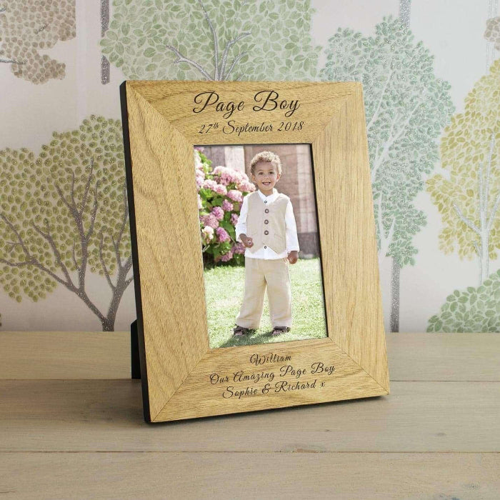 Personalised Page Boy Photo Frame