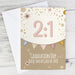 Personalised Rose Gold Bunting Card