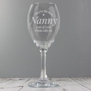 Engraved You Are The Best Wine Glass