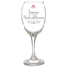 Personalised Decorative Wedding Female Wine Glass - Myhappymoments.co.uk