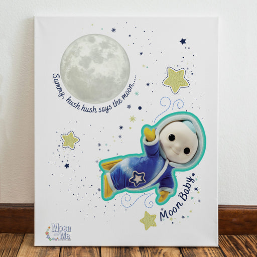 Personalised Moon and Me Hush Says The Moon Canvas