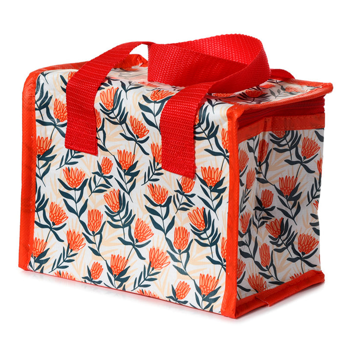 Recycled Plastic Bottle RPET Reusable Cool Bag Lunch Bag - Protea