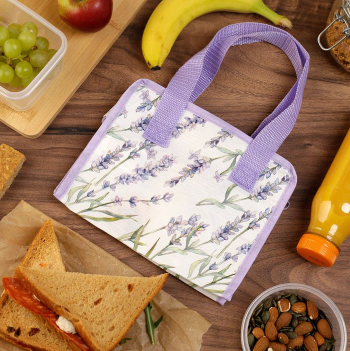 Lavender Fields Small RPET Recycled Plastic Bottles Reusable Lunch Bag