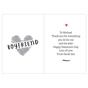 Personalised Happy Valentine's Day Card