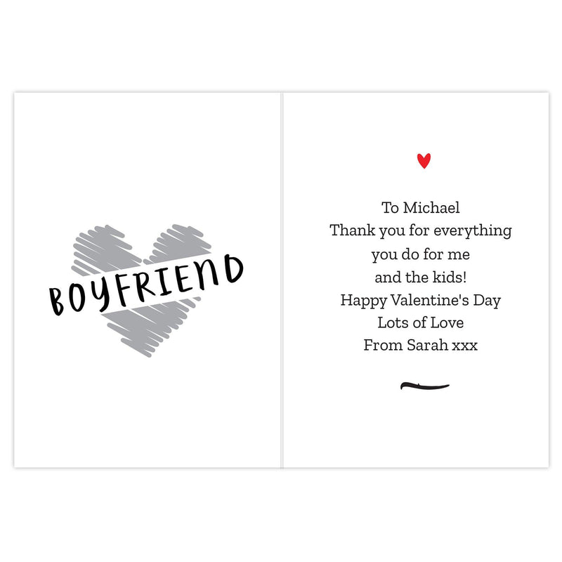 Personalised Happy Valentine's Day Card