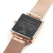 Personalised Rose Gold Coloured Mesh Strap Elie Beaumont Women's Watch