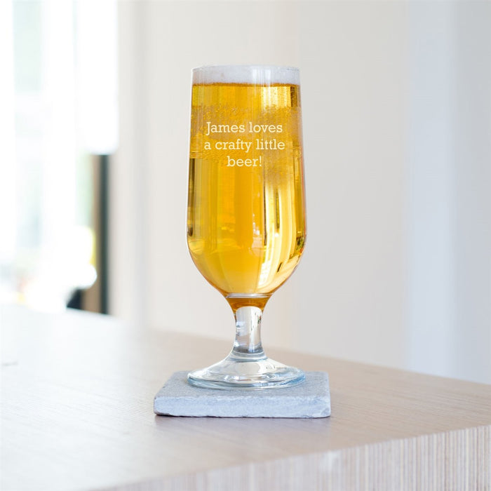 Personalised Special Message Craft Beer Glass