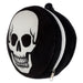Relaxeazzz Lazy Bones Skull Round Plush Travel Pillow & Eye Mask