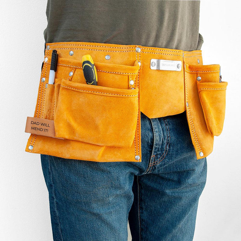 Personalised 11-Pocket Leather Tool Belt