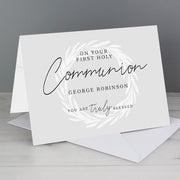Personalised 'Truly Blessed' First Holy Communion Card