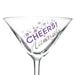 Personalised Cheers Celebration Cocktail Glass - Myhappymoments.co.uk