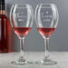 Personalised Cheers Wine Glasses With Silk Lined Gift Box - Myhappymoments.co.uk