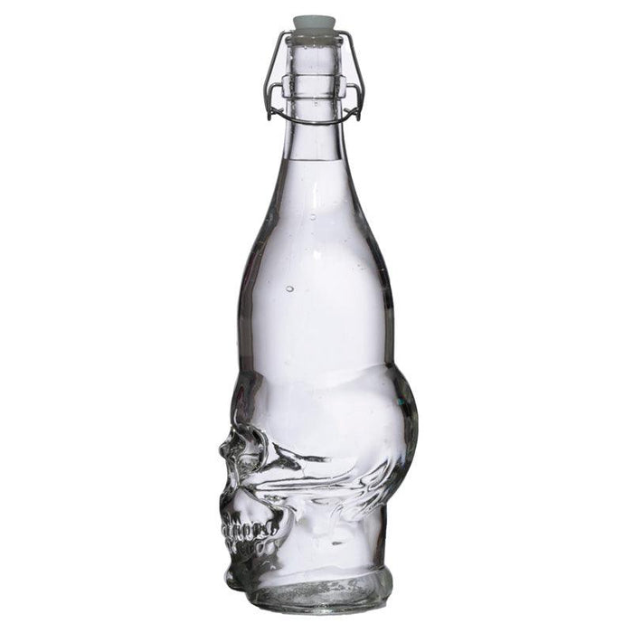 Skull Shaped Water Bottle 1L - Skulls & Roses
