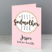 Personalised Best Godmother Card - Myhappymoments.co.uk