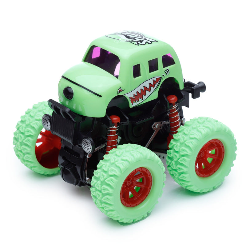 Cute Animal 4x4 Stunt Friction Pull Back/Push Forward Action Toy