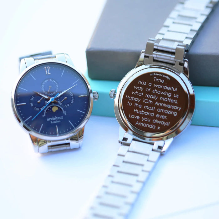 Personalised Men's Architect Apollo Blue Watch