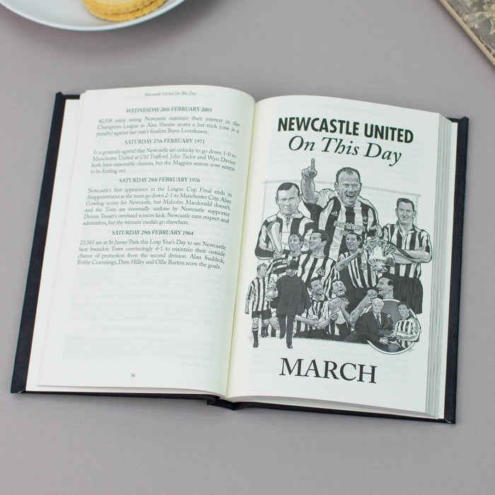 Personalised Newcastle United On This Day Book