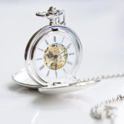 Personalised Dual Opening Pocket Watch