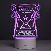 Personalised Trophy LED Colour Changing Night Light - Myhappymoments.co.uk