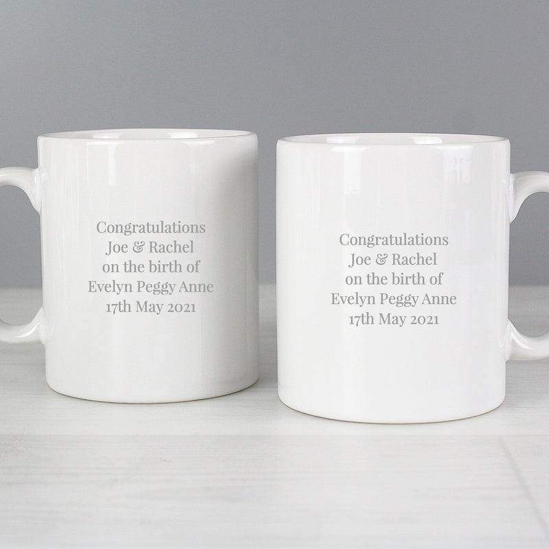 Personalised New Mummy & Daddy Mugs | Mug Set
